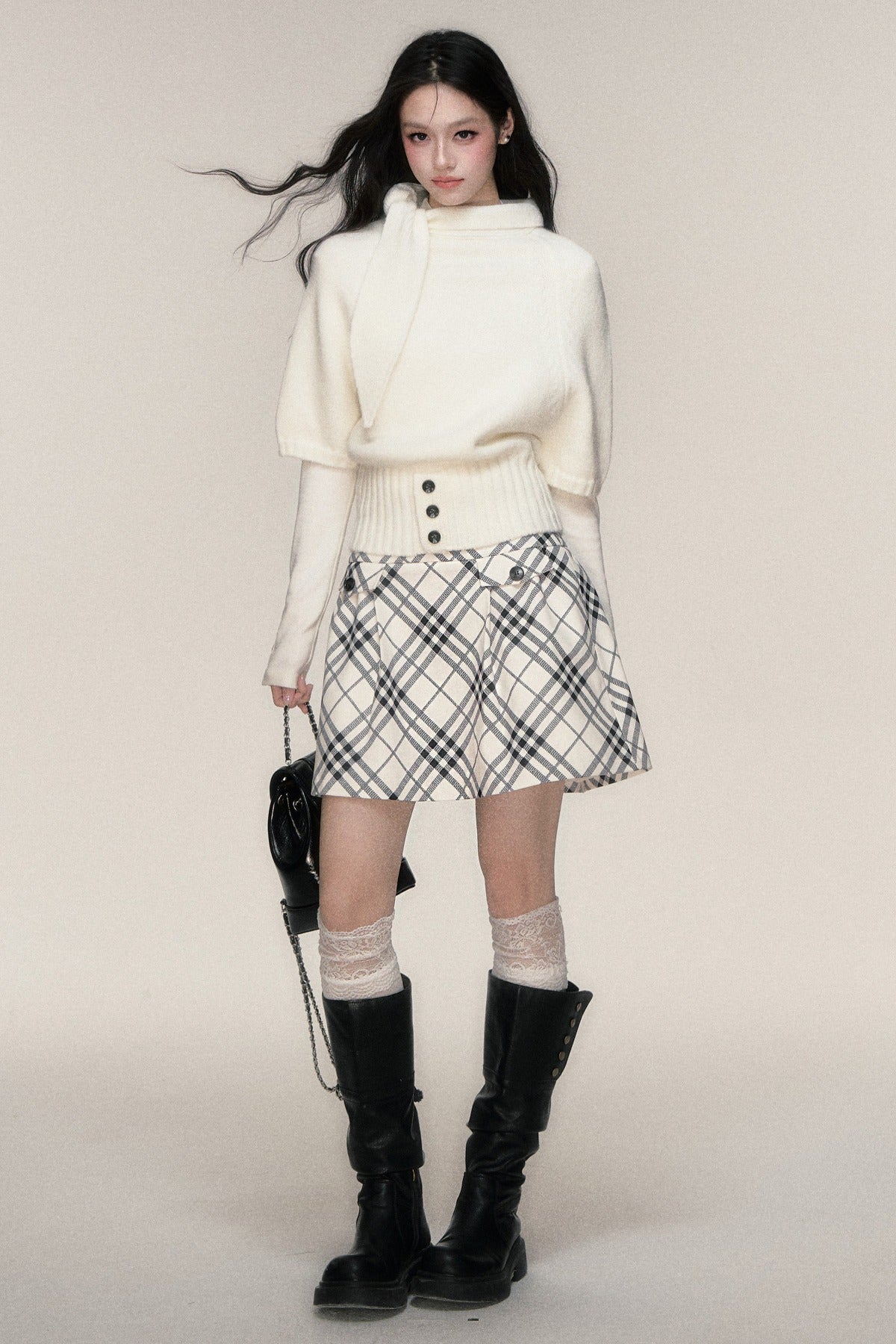 Style Sweater And Skirt Set-Up