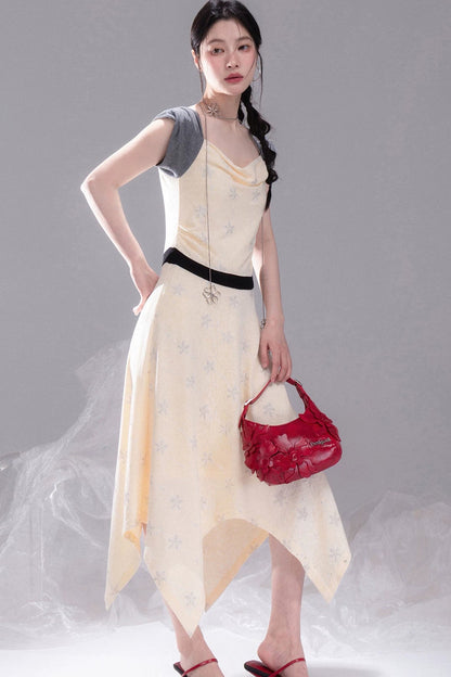 Starburst Pleated Knit Dress