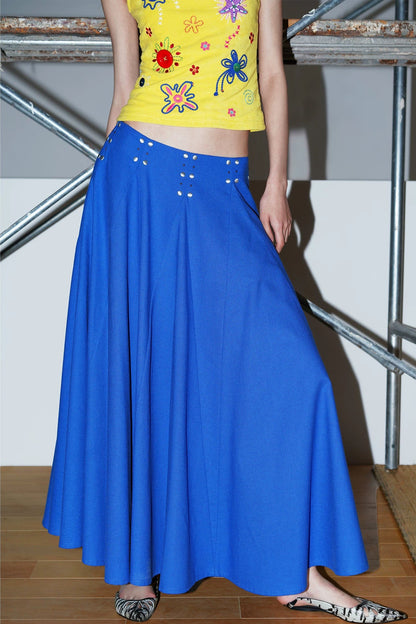 Rhinestone A-Line Skirt