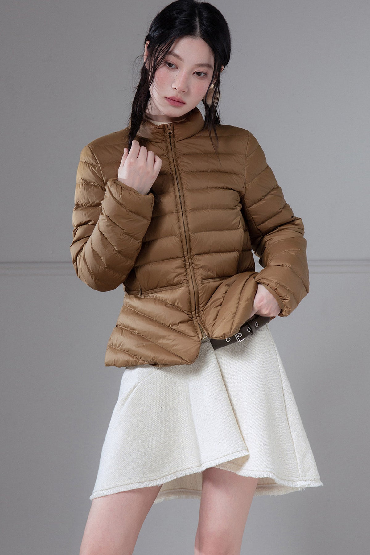 Ribbed Down Jacket