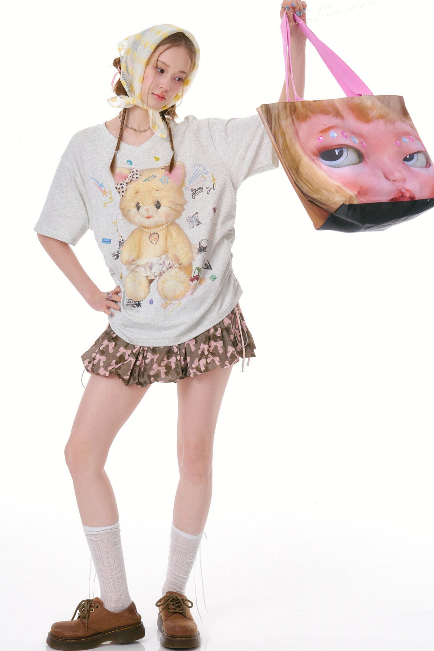 Butterfly Camouflage A-Line Skirt