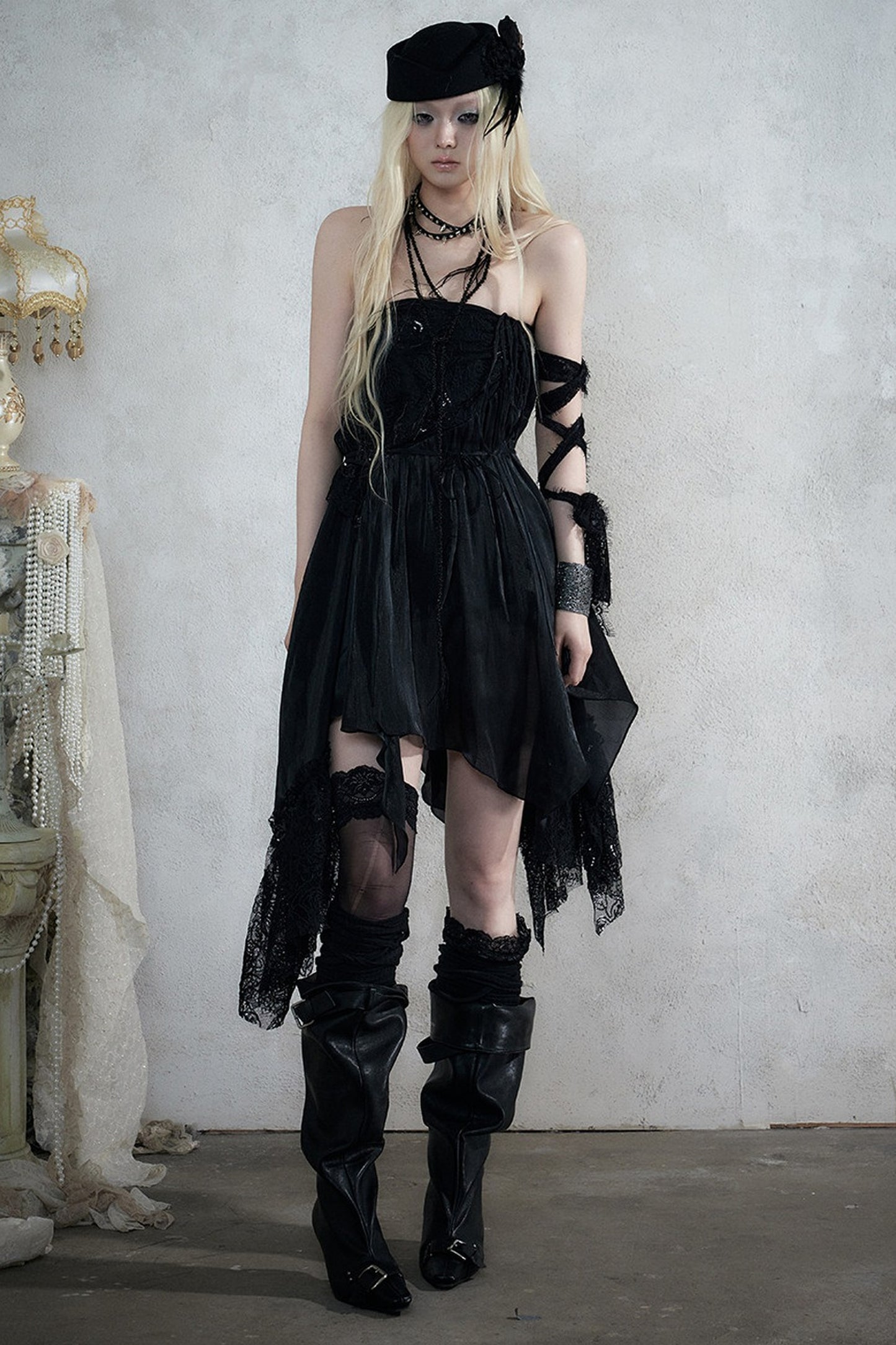 Romantic Lace Chiffon Skirt