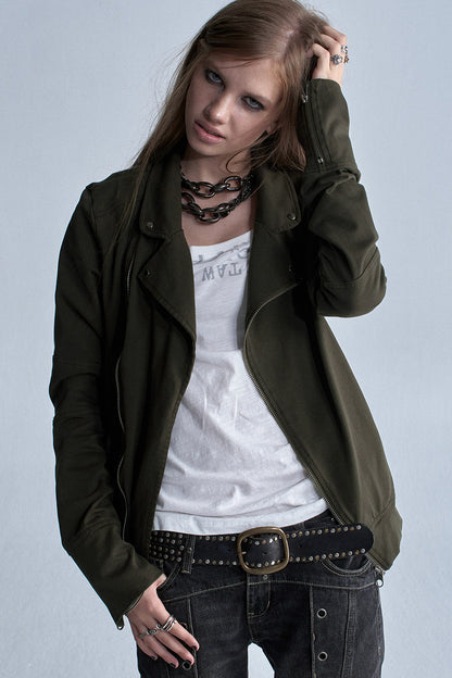 Washed Punk Rivet Jacket