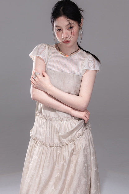 Chanson Khaki Lyocell Dress