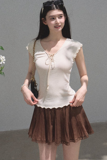 Longing Chiffon Pleated Skirt