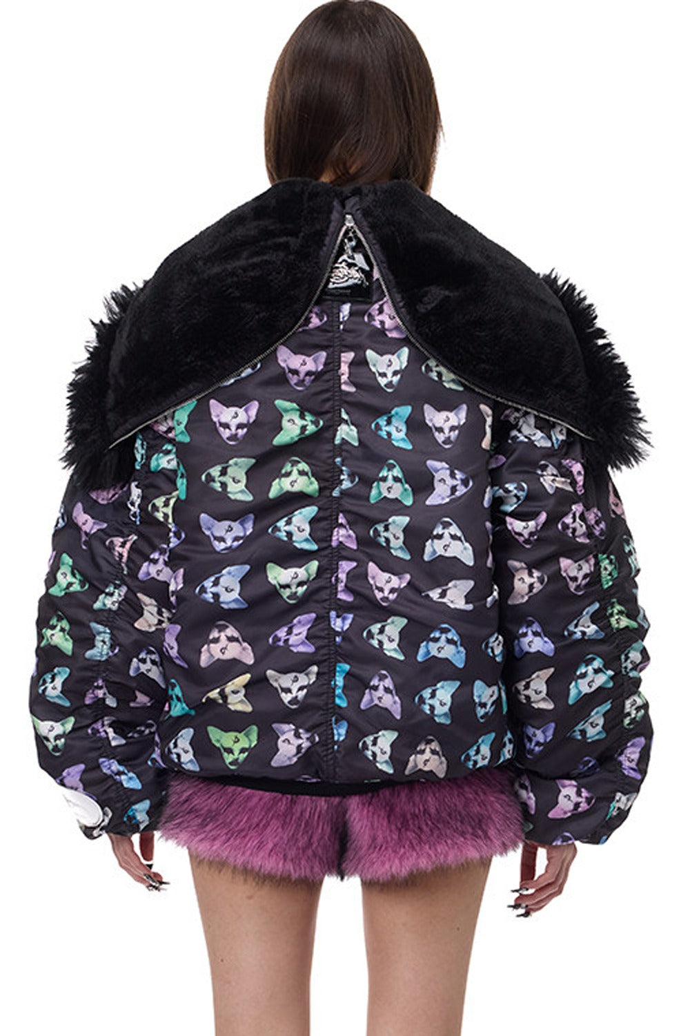 Cat Fur Collar Cotton Jacket