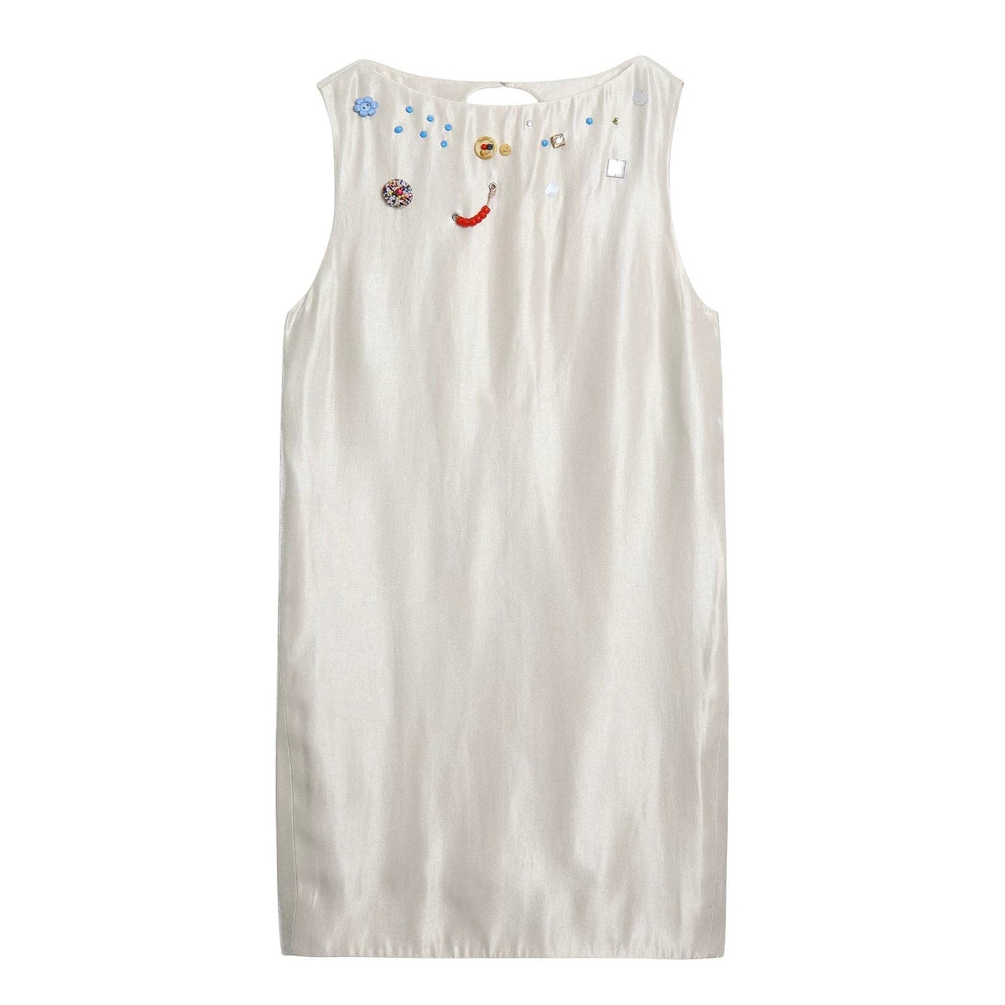 Studded Backless Tank Dress