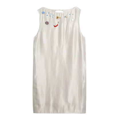 Studded Backless Tank Dress