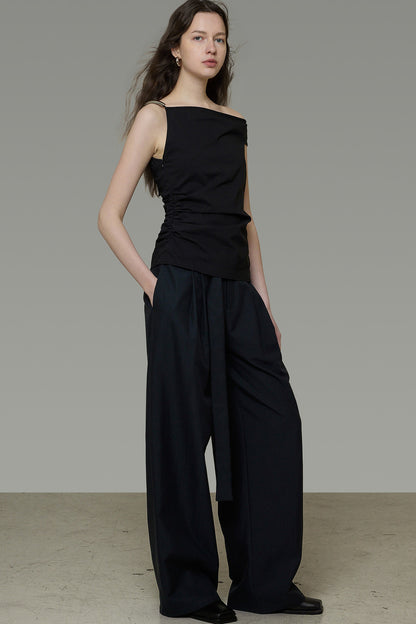 Asymmetrical Off-Shoulder T-Shirt