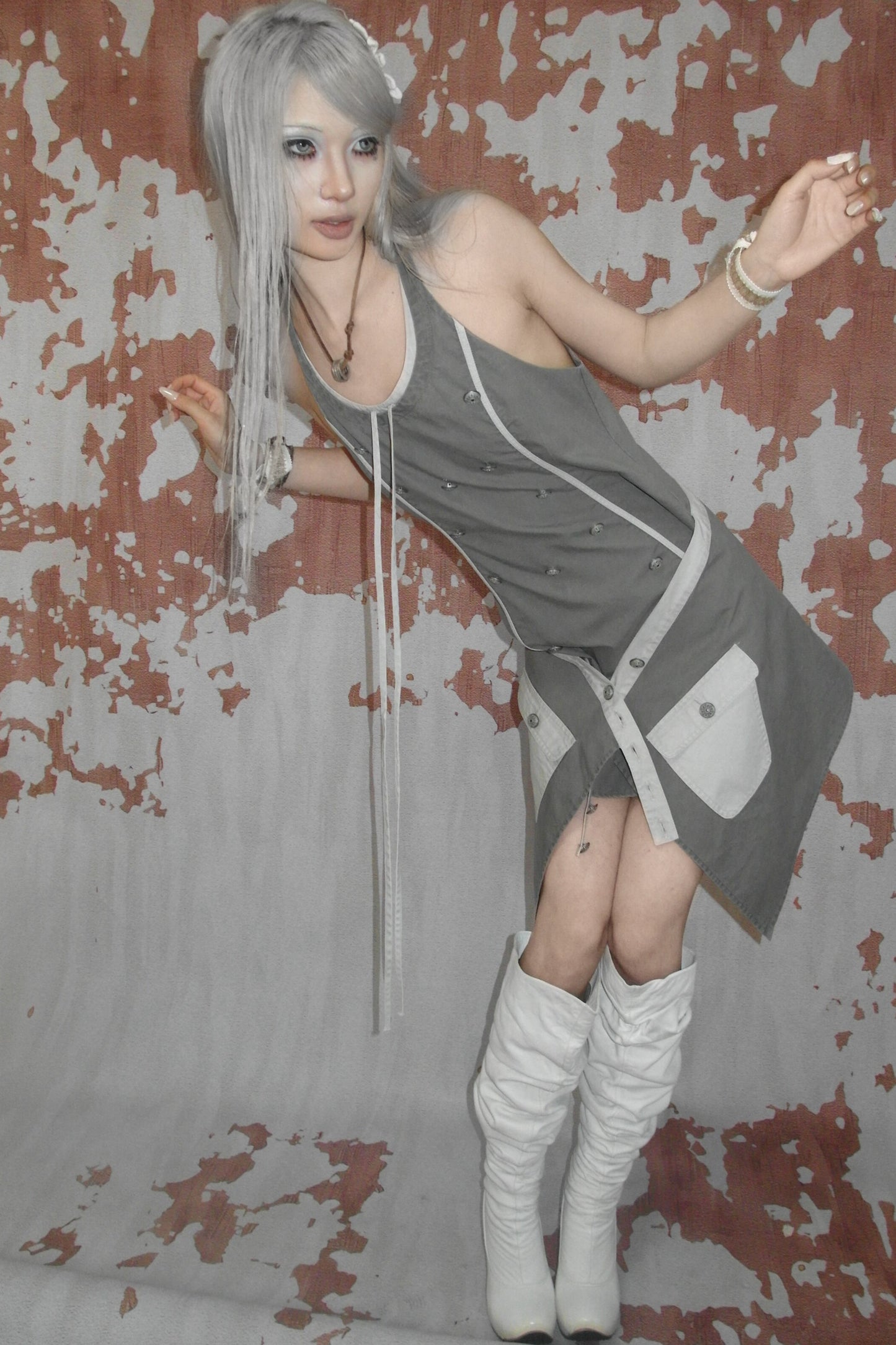 Deconstructed Medieval Slip Dress