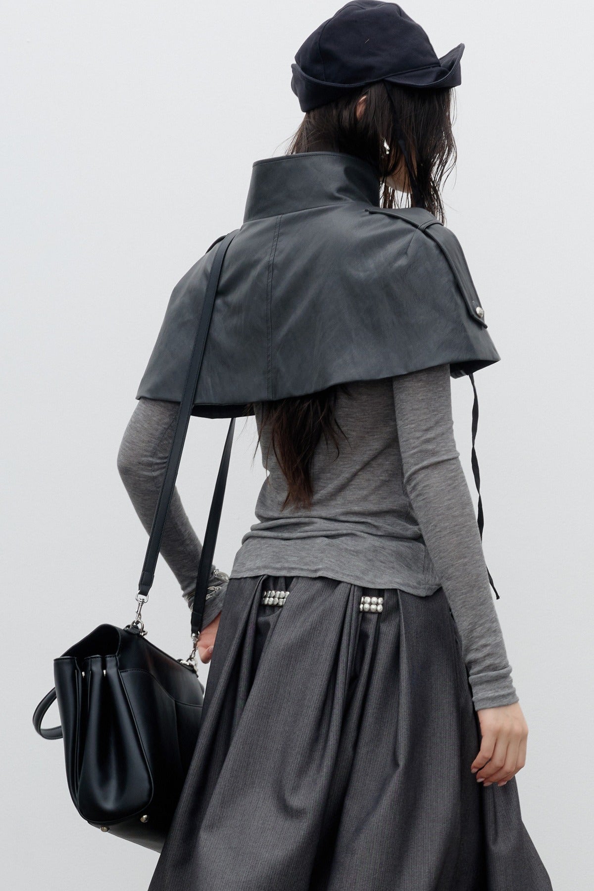 PU Leather Cape