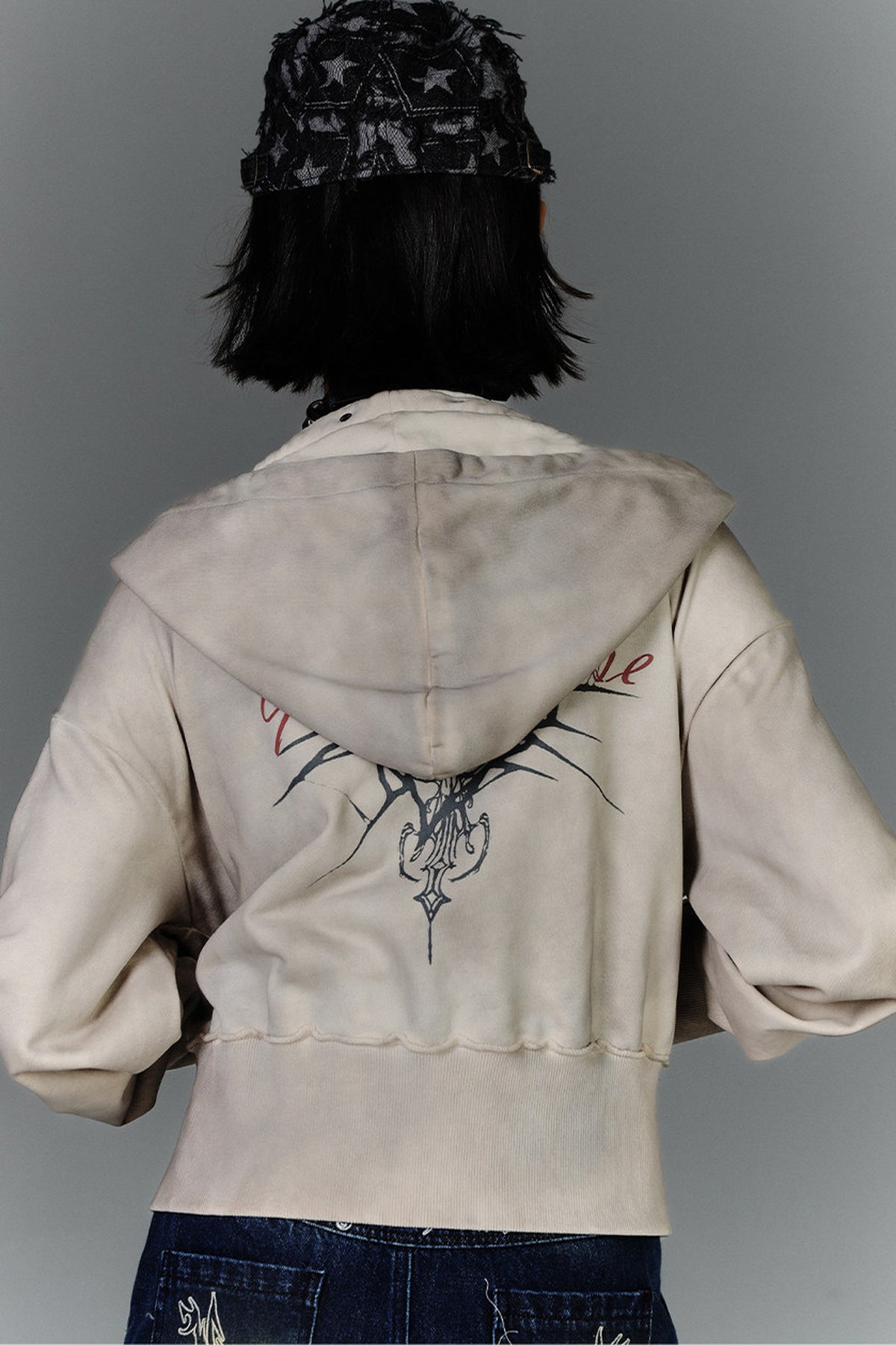 Distressed Biker Jacket