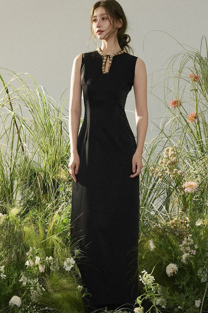Chinese Water Drop Collar Dress