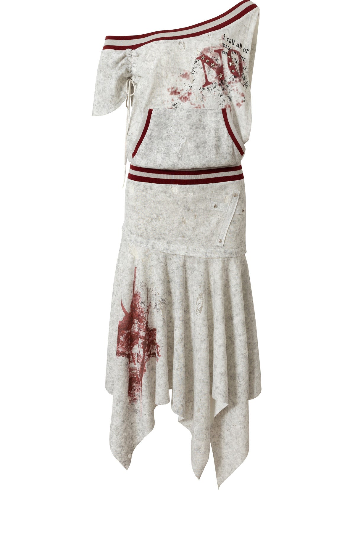 Distressed Punk Sleeveless Dress