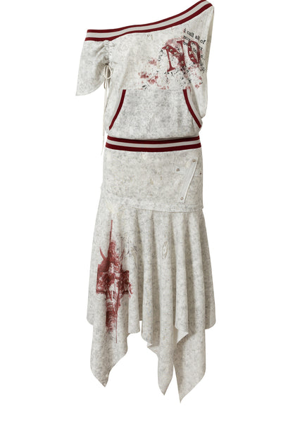 Distressed Punk Sleeveless Dress