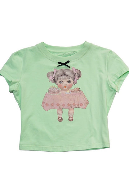 Cute Doll Short-Sleeved T-Shirt