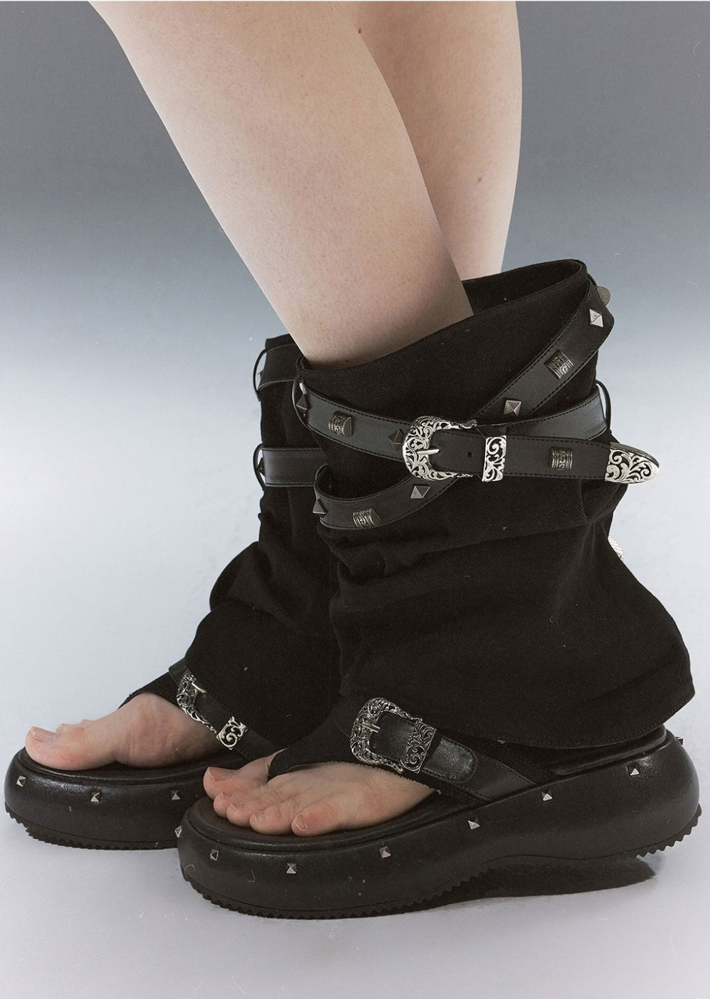 Decadent Punk Rivet Sandals