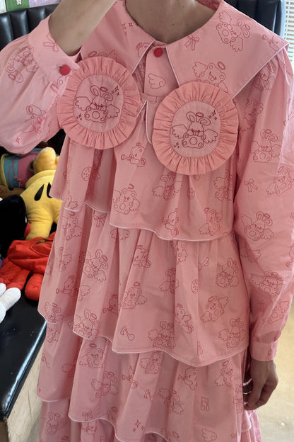 Bunny Collar Loose Blouse