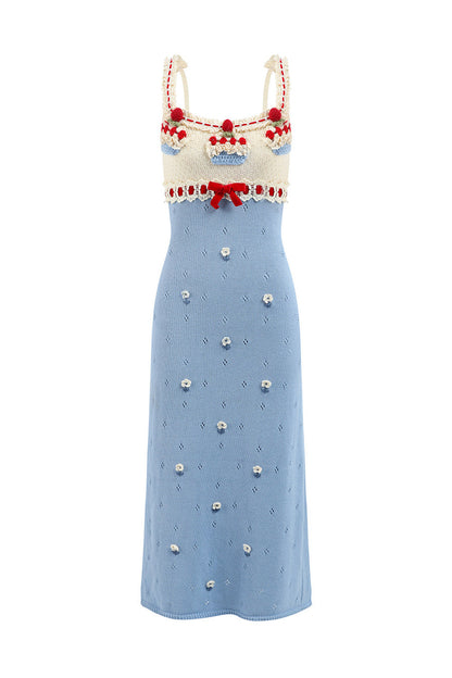 Christmas Berry Knitted Cardigan and Dress Set-Up