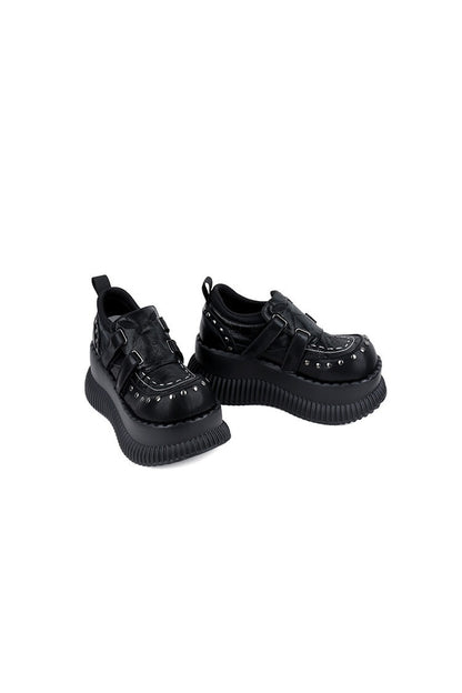 Punk Studded Platform Shoes