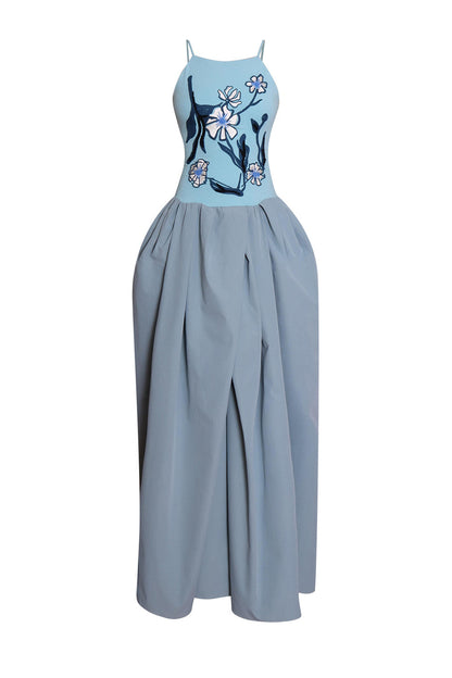 3D Embroidered Vacation Dress