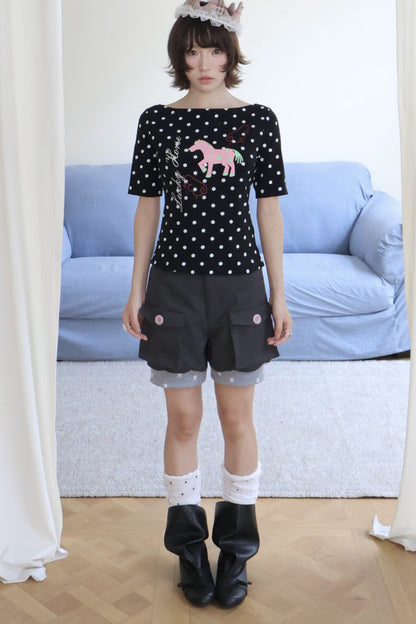 Bloom Waist Cargo Shorts