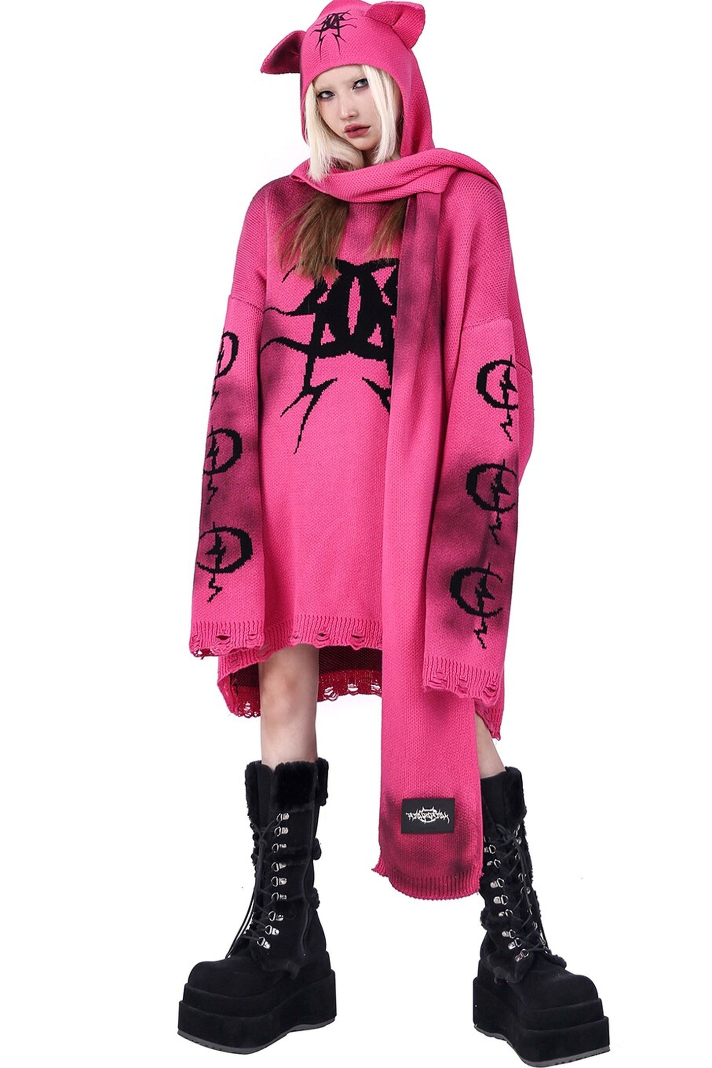 Electric Moon Graffiti Blouse