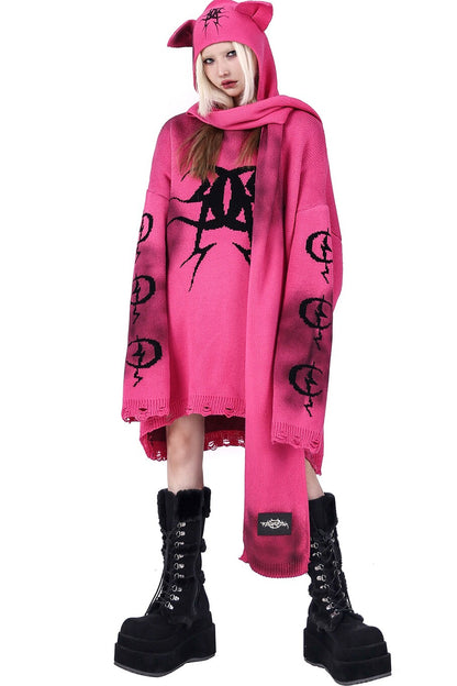 Electric Moon Graffiti Blouse