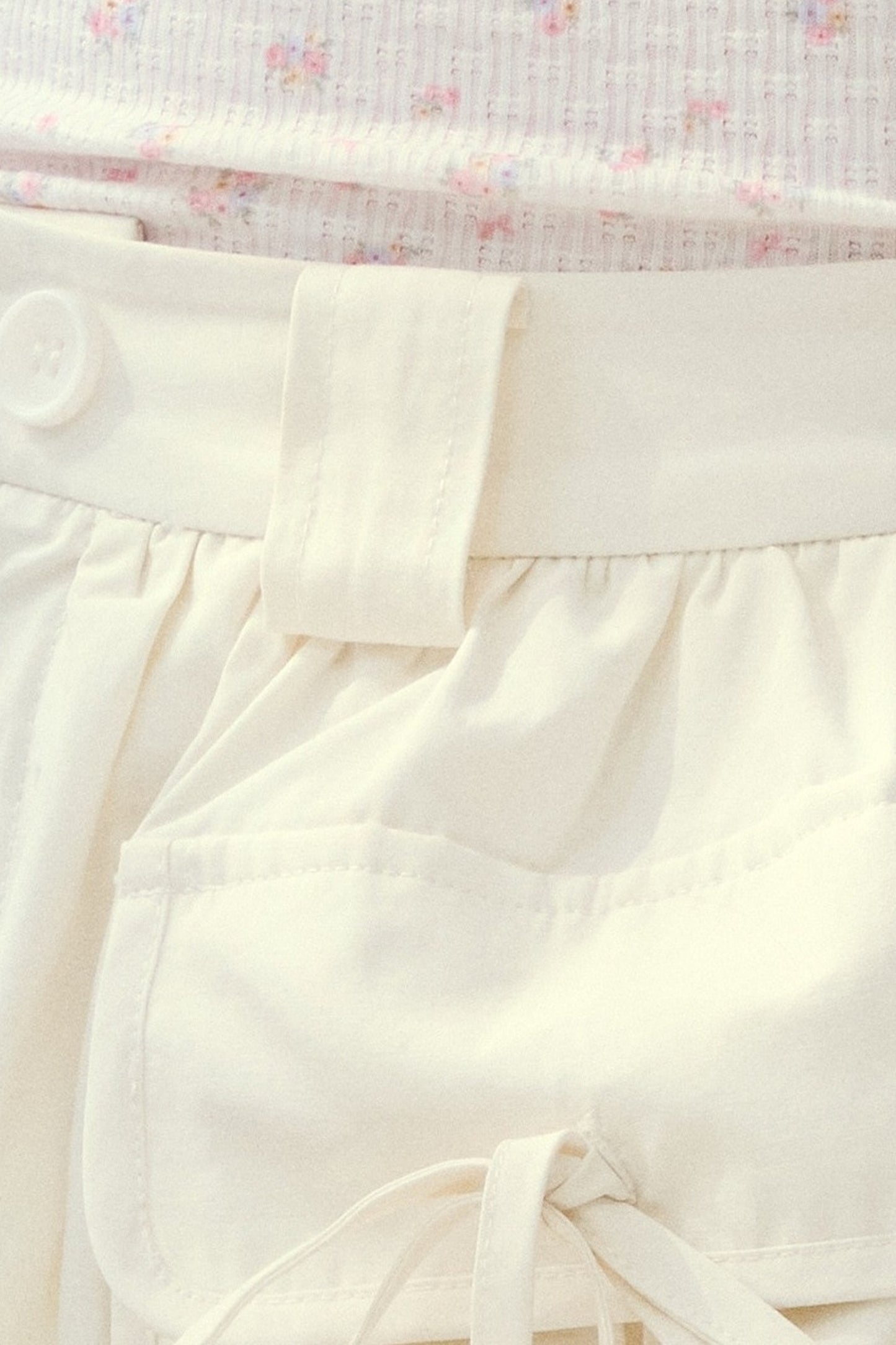 Cloud Cargo Bow Pumpkin Puff Shorts