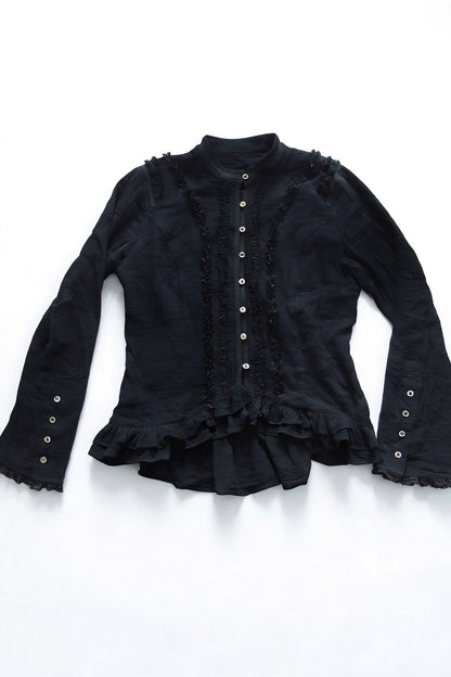 Completo top e pantaloni in cotone ultrasottile stile medievale