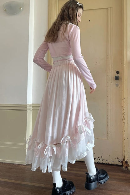 Angel's Tears Pink Plaid Skirt