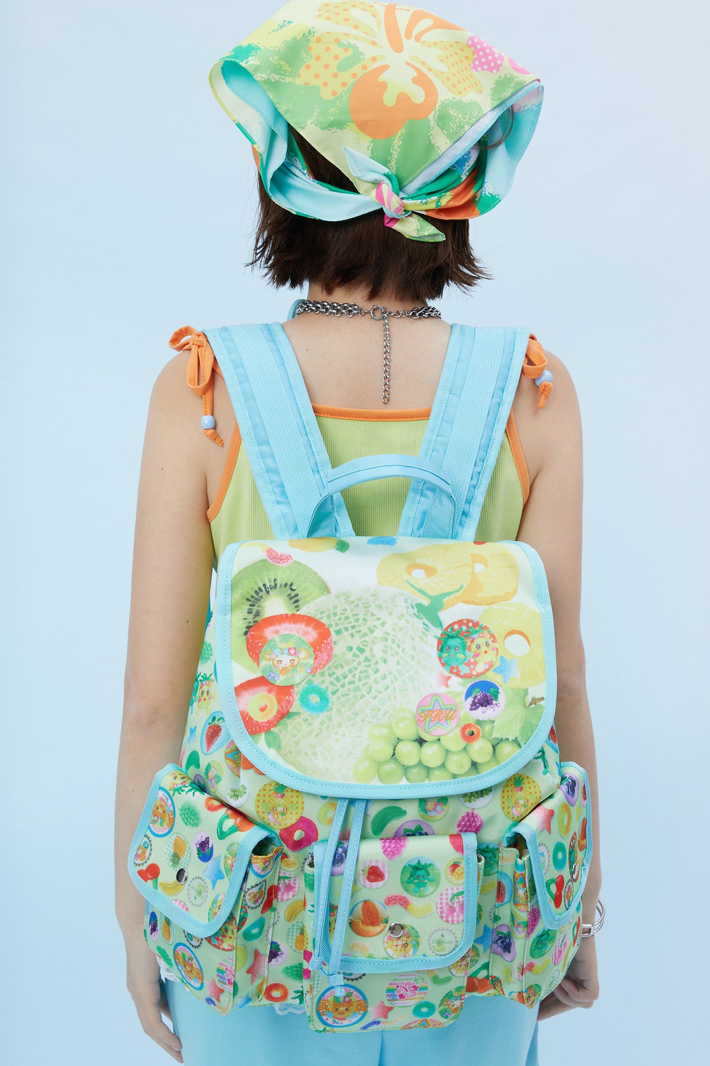 Hawaii Dream Fruit Print Backpack