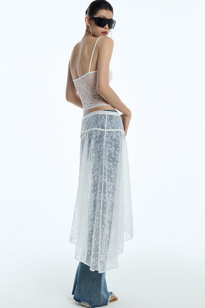 Frayed Hem Washed Blue Rhinestone Micro-Flared Jeans