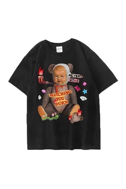 Echo Punk Collage Bear T-Shirt