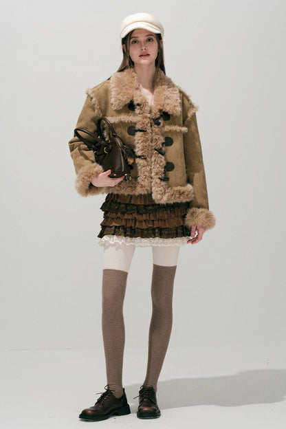 Caramel Eco-Fur Coat