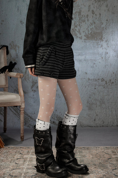 Slim-Fit Striped Shorts