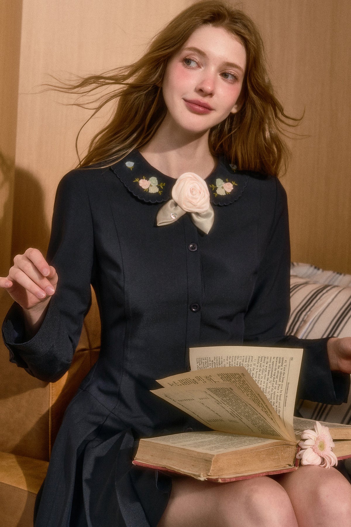 Handmade 3D Floral Brooch