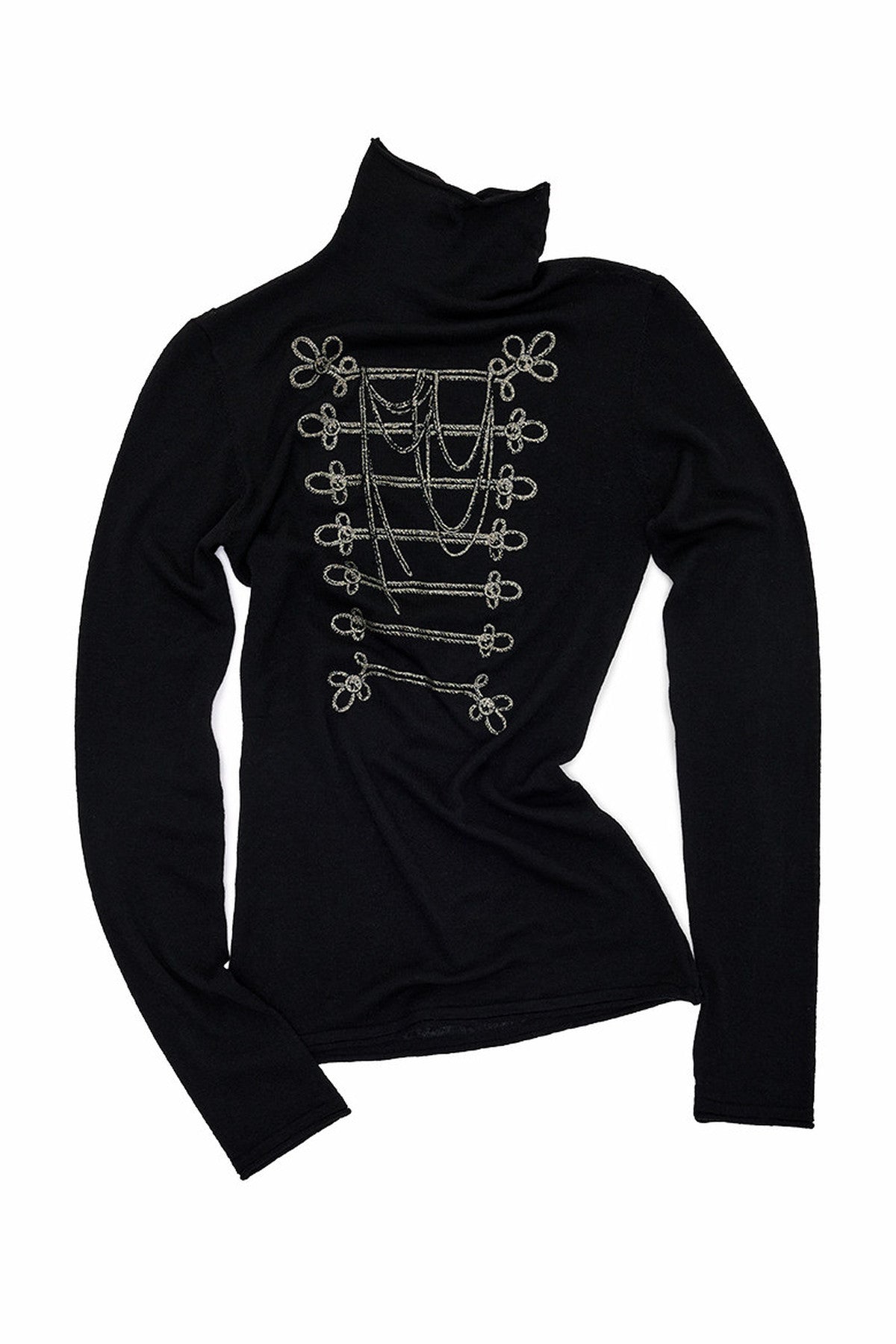 Black Napoleon Print Knitwear