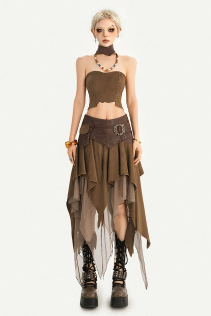 Romantisches Neckholder-Tube-Top