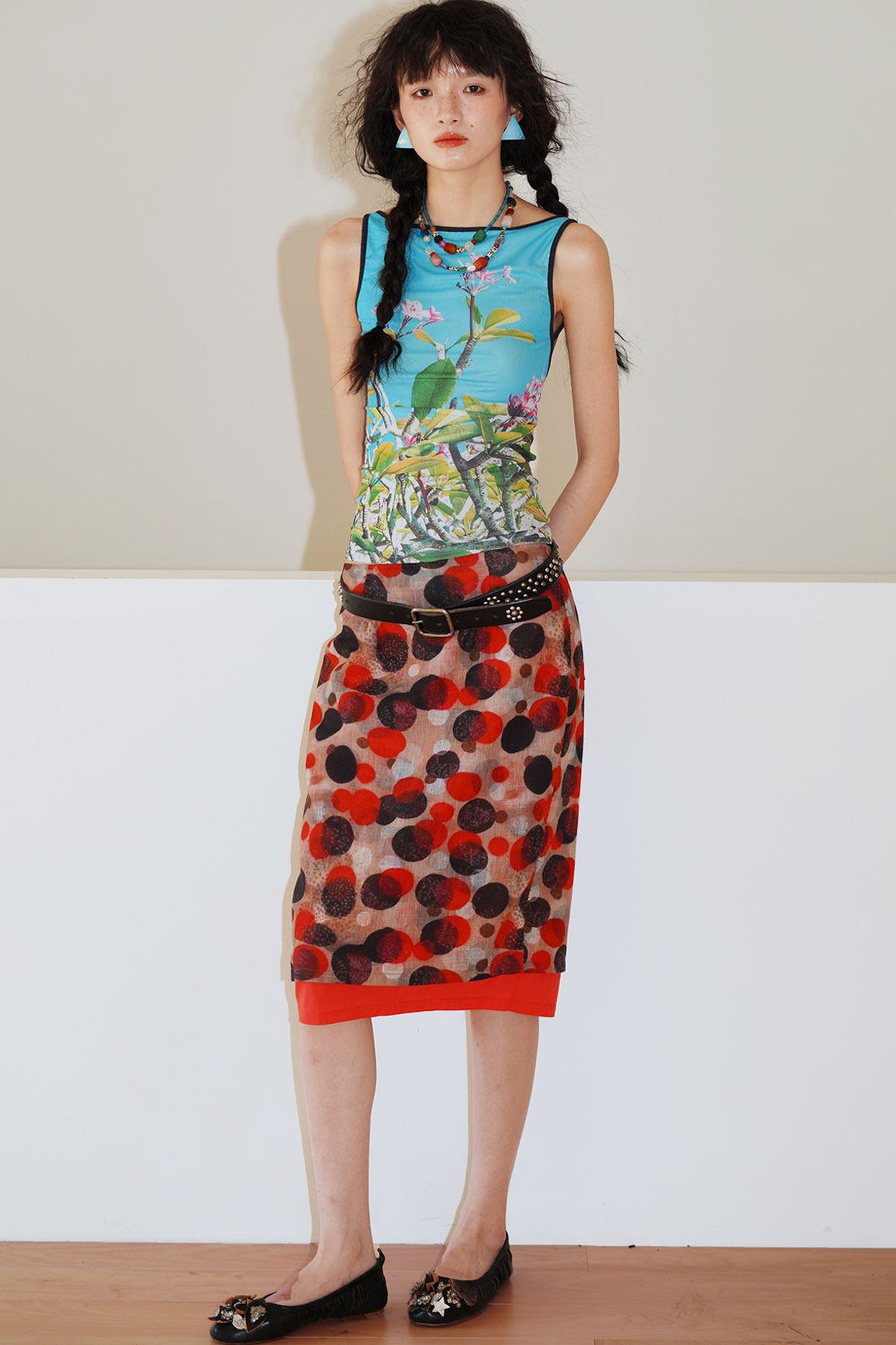 Faux Two-Piece Summer Skirt