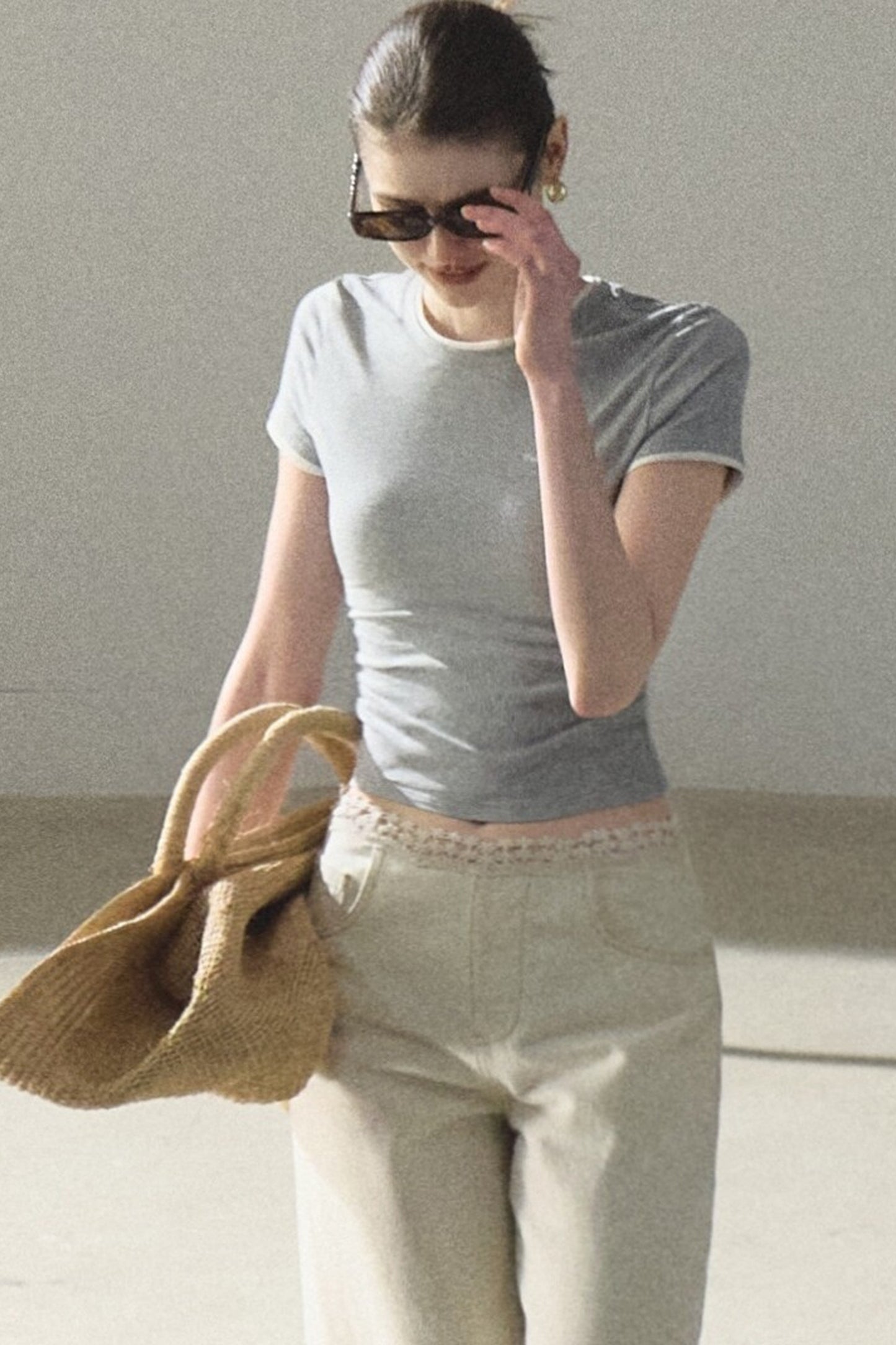Color-Block Embroidered Summer Top