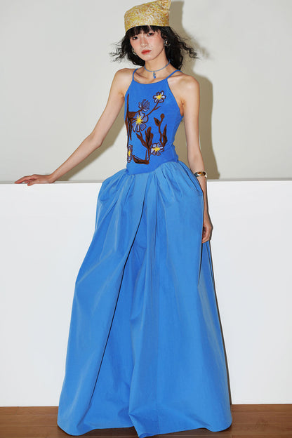 3D Embroidered Vacation Dress