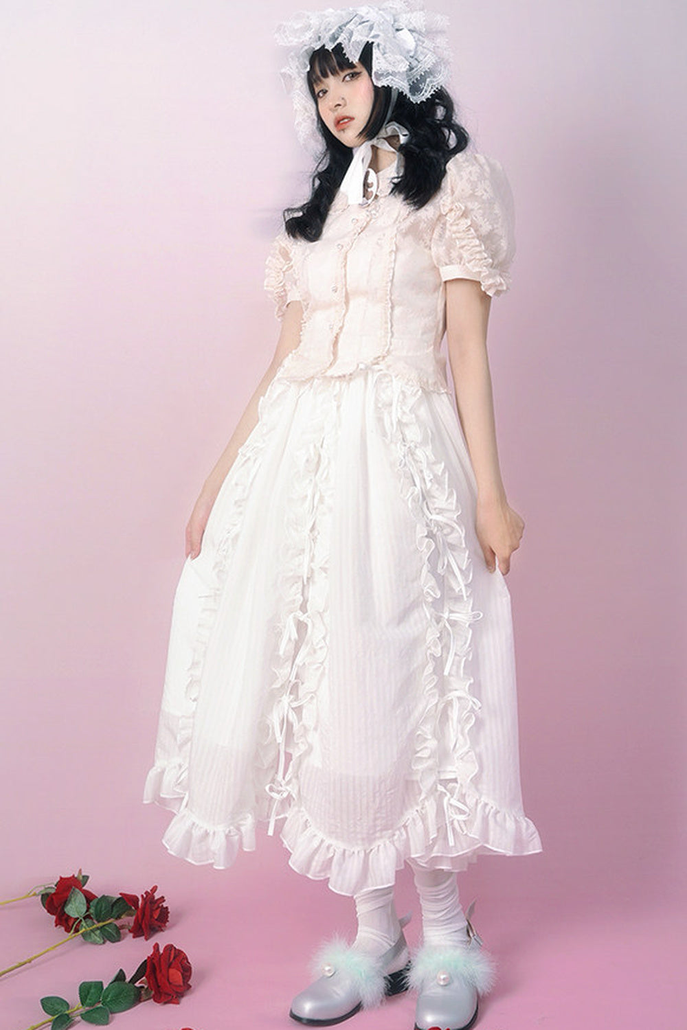 Heavenly Bow Lace Skirt