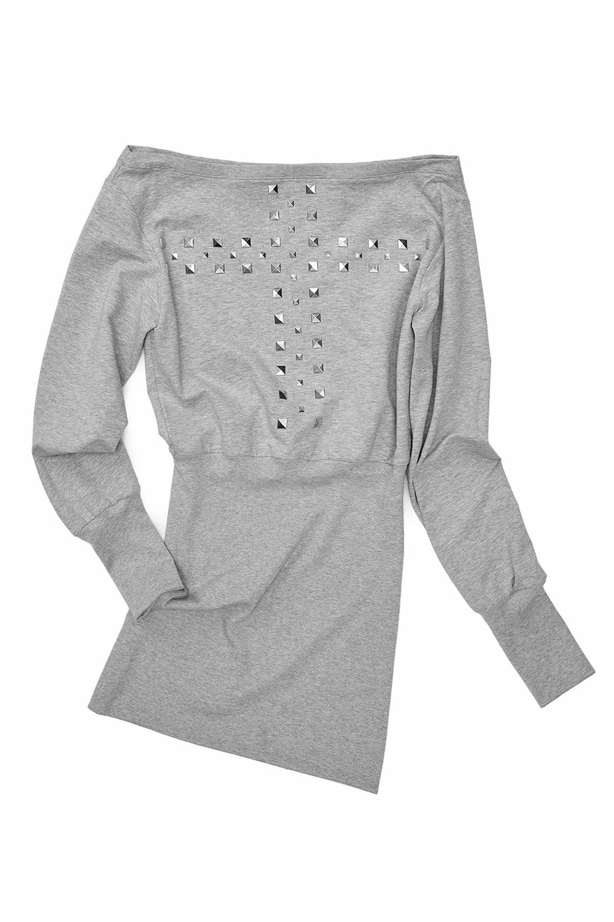 Off-Shoulder Studded Dress