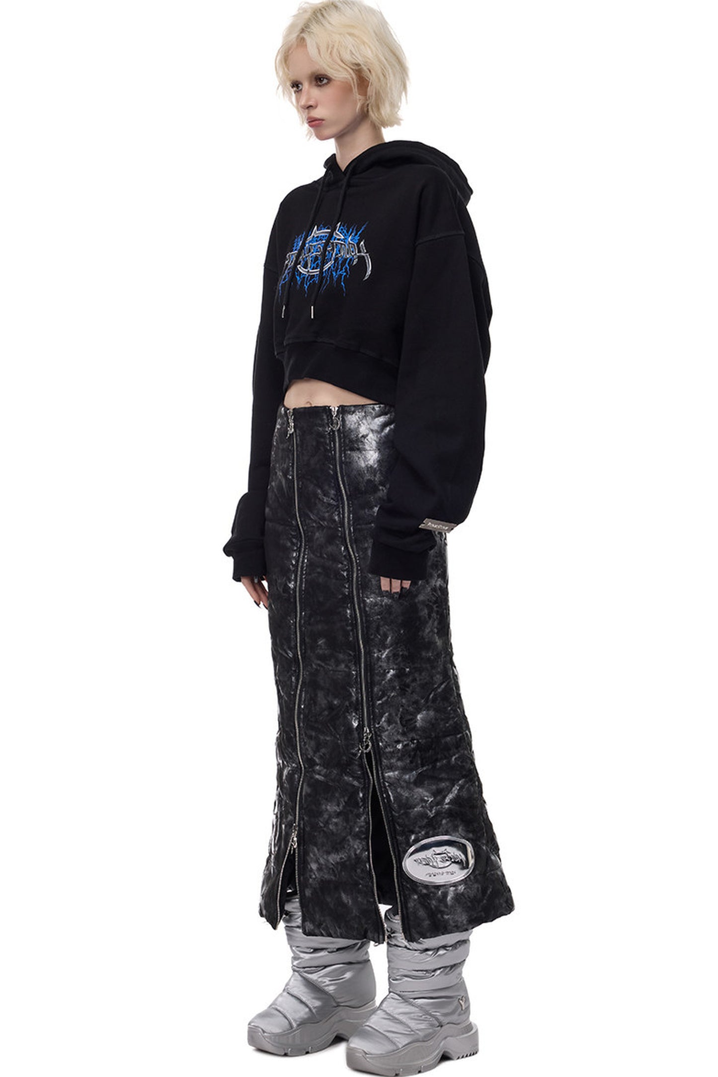 Electric Moon Quilted Skirt