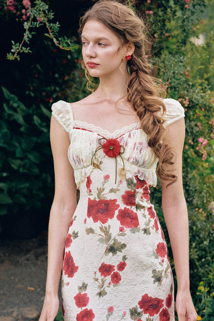 Rose Valley Floral Top and Skirt Set-Up