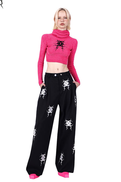 Embroidered Loose Pants
