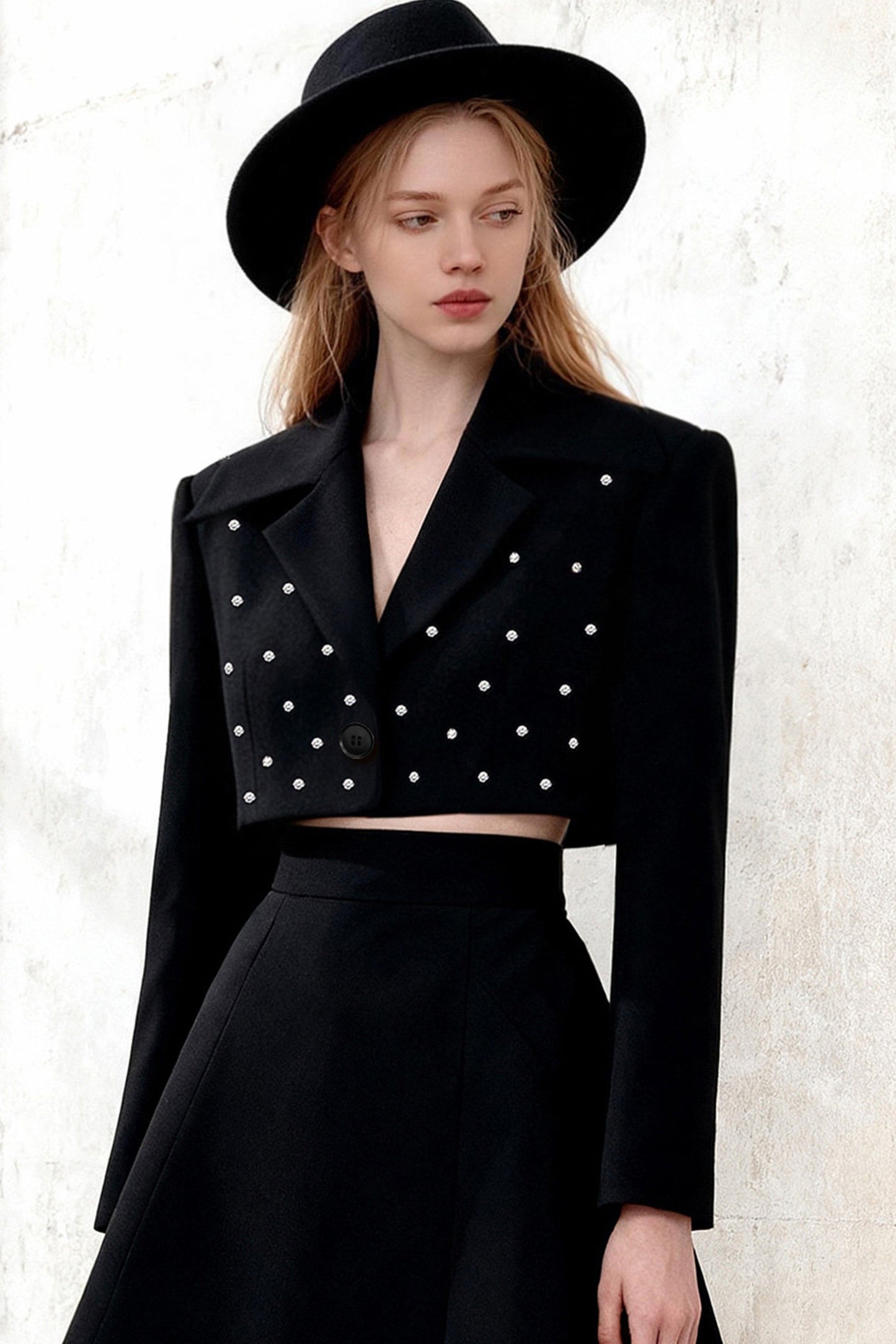 Blazer And Skirt Two-Piece Set