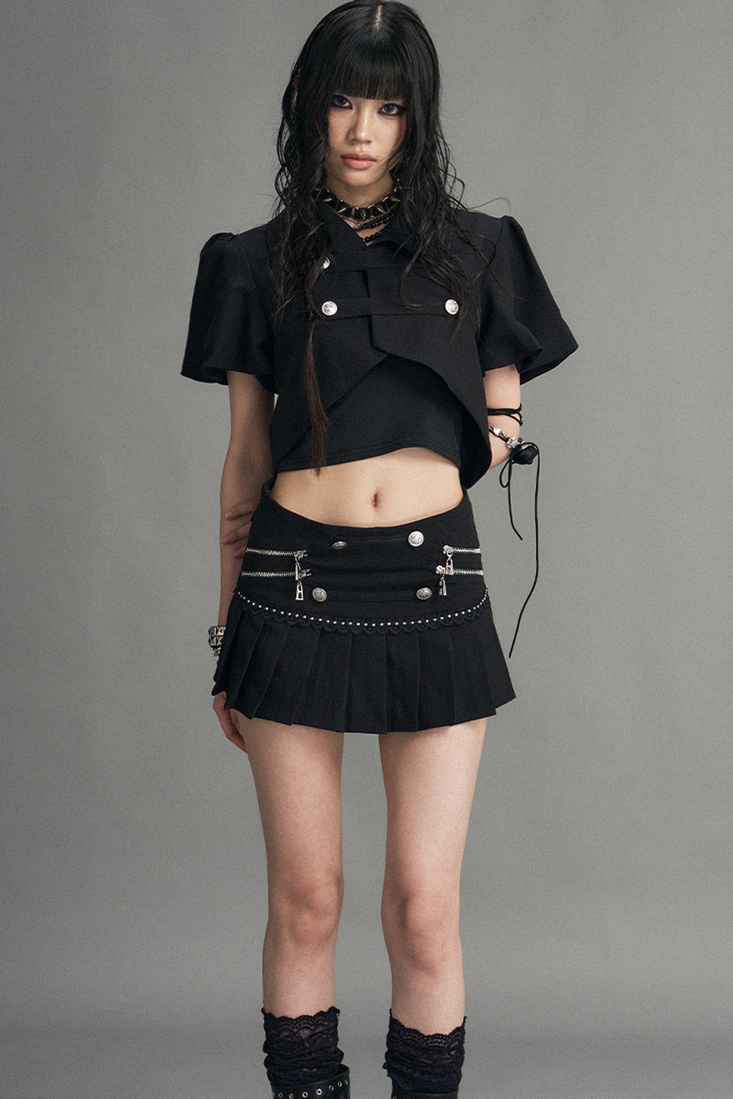 Palace Punk Pleated Skirt