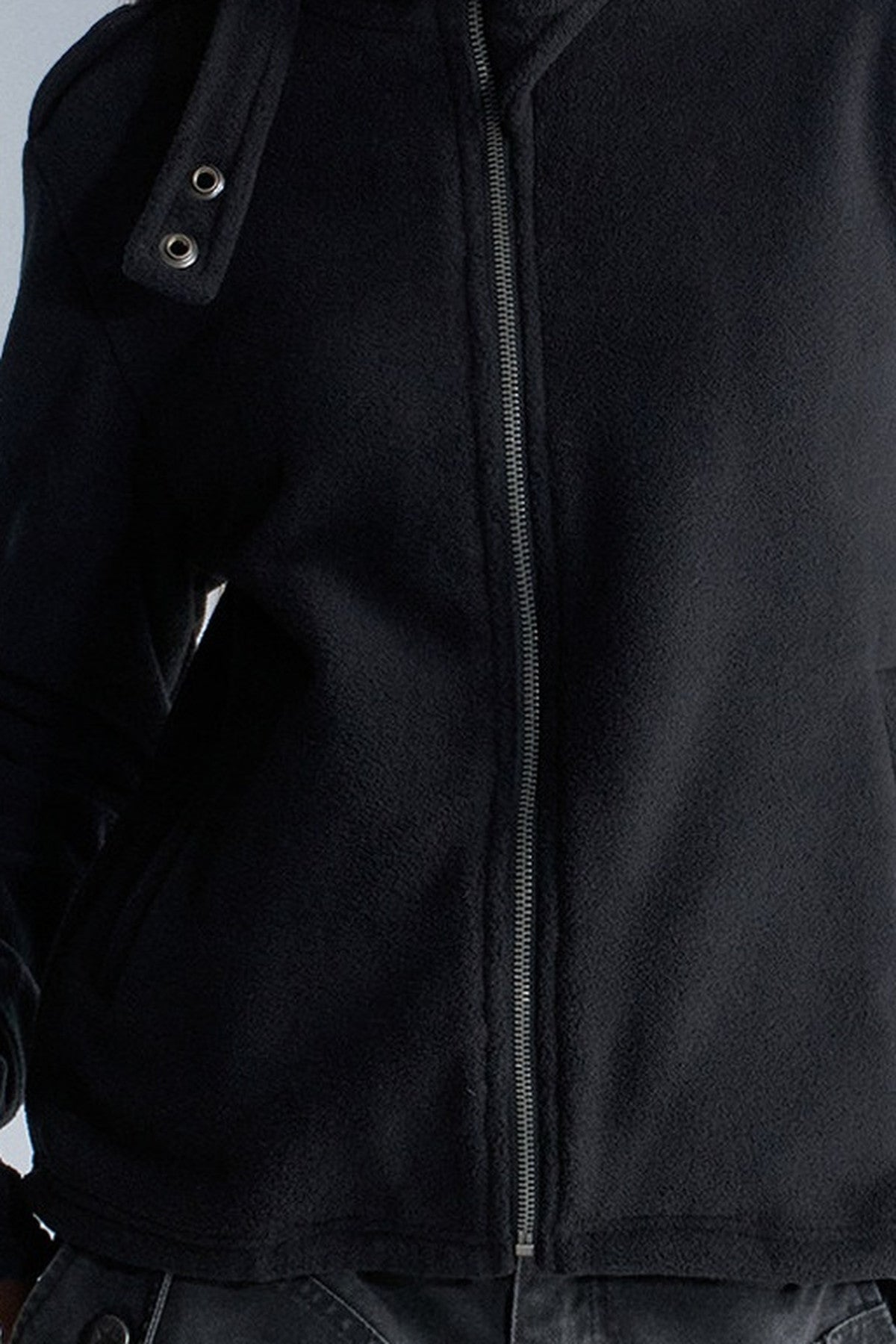 Loose Fleece Zip Jacket